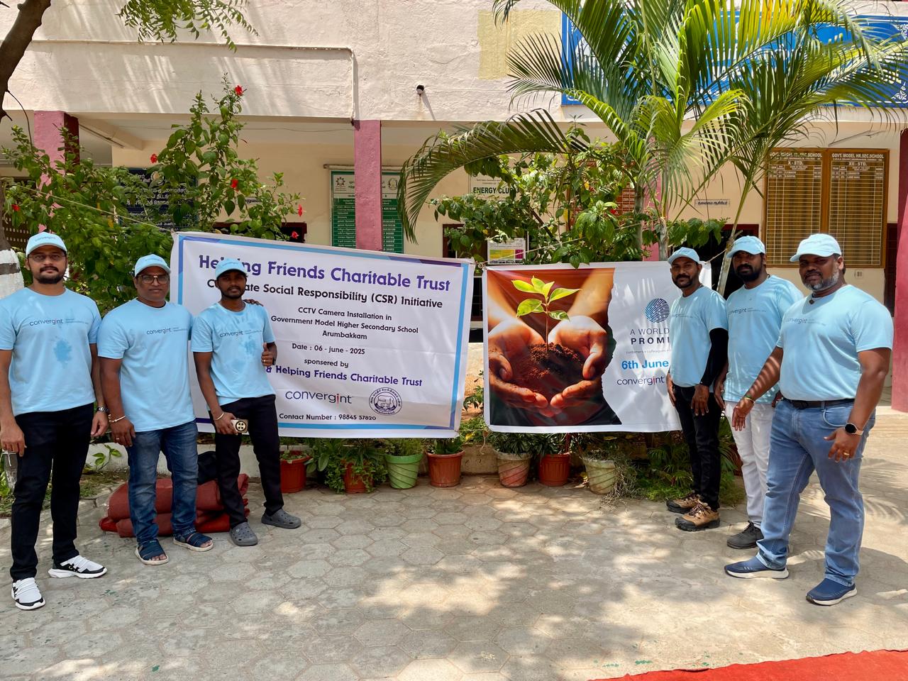 CONVERGINT COLLEAGUES IN INDIA COME TOGETHER TO ENHANCE SCHOOL SAFETY AND SUPPORT UNDERSERVED COMMUNITIES